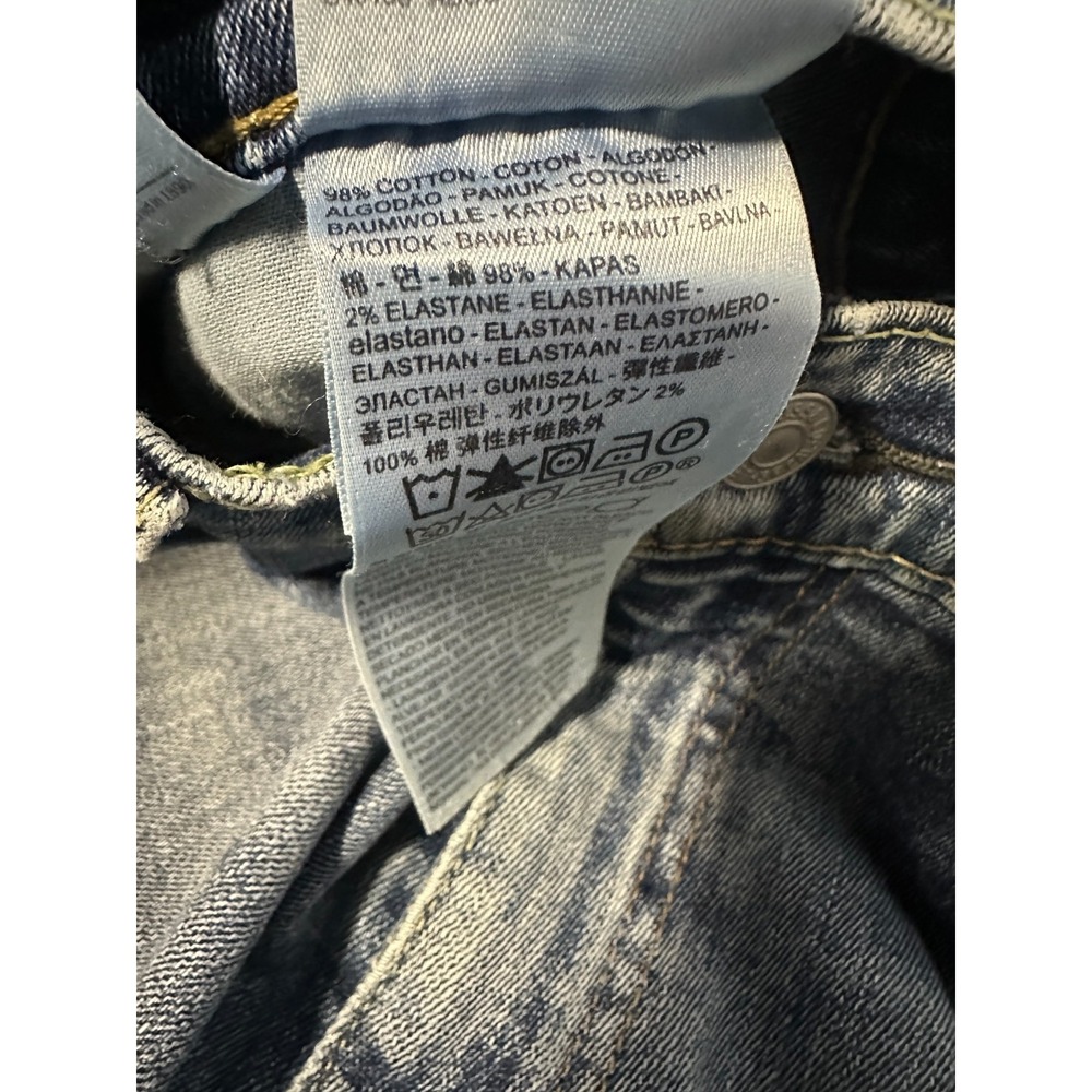 Levi's 512 Slim Taper Fit Jeans Mens 34x34 Blue Medium Wash Stretch Denim - Picture 7 of 14